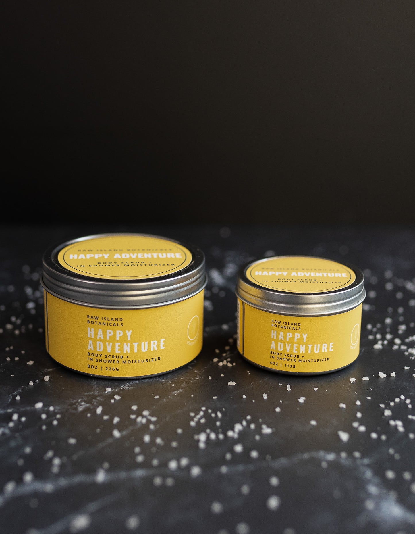 Happy Adventure Body Scrub and In-Shower Moisturizer