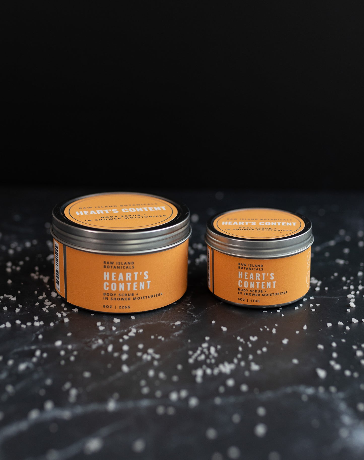 Heart’s Content Body Scrub and In-Shower Moisturizer