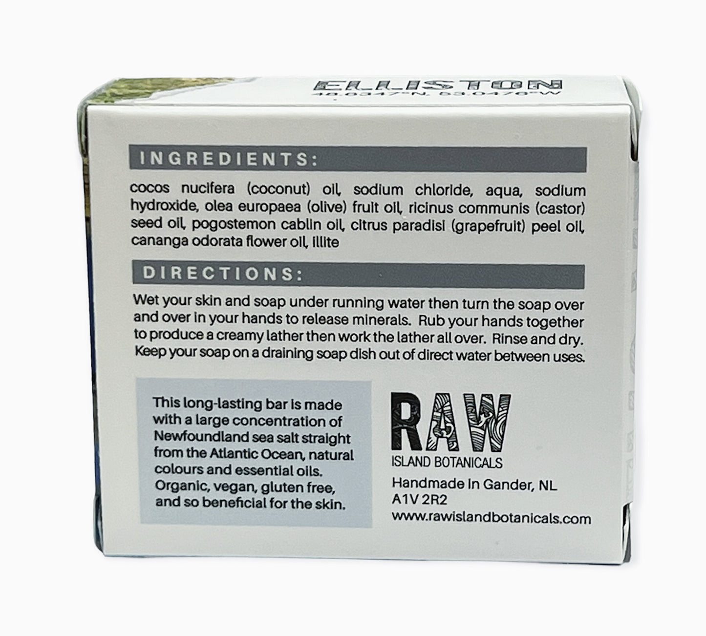 Elliston Sea Salt Spa Soap
