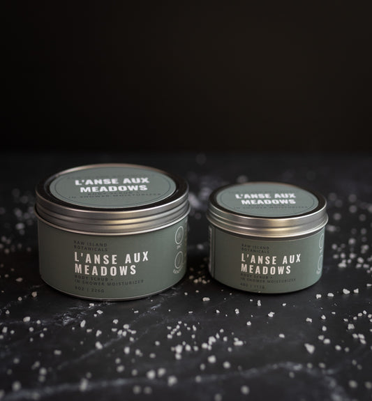 L’anse aux Meadows Body Scrub and In-Shower Moisturizer